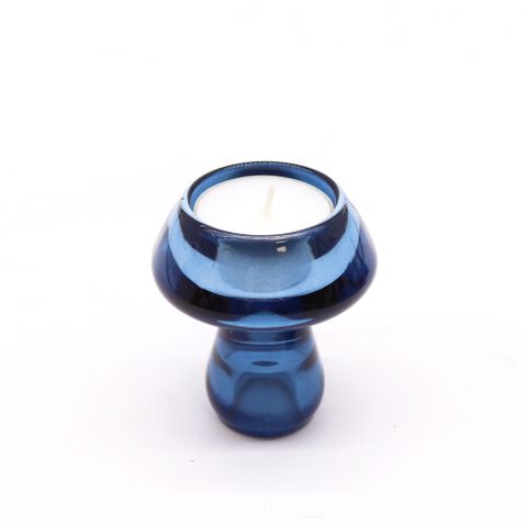 Mushroom two way candle Holder - Royal Blue