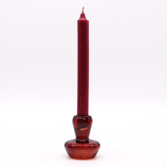 Mushroom Flip Dinner Candle / Tealight Holder - Ruby Red