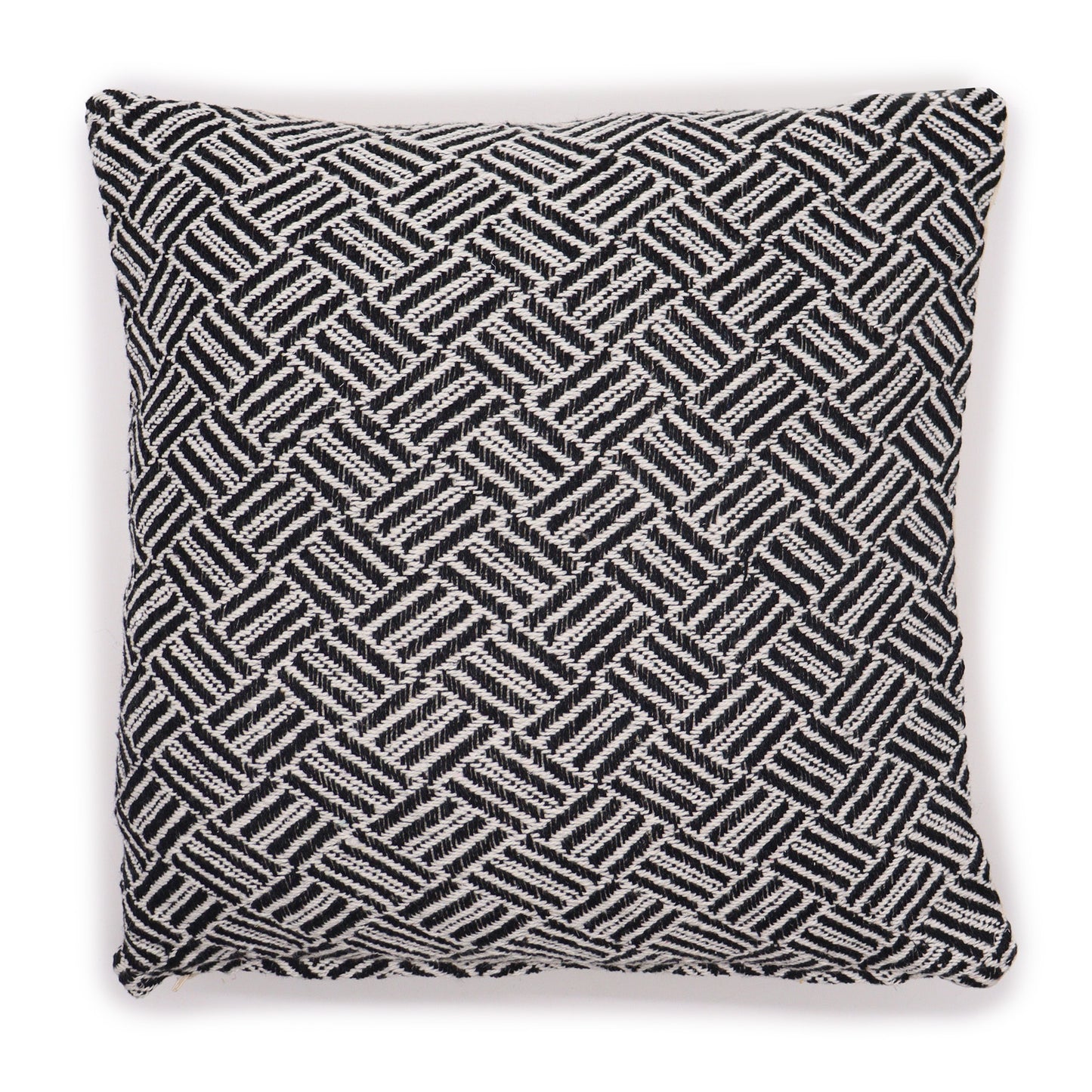 Classic Cushion Cover - Criss-Cross Black