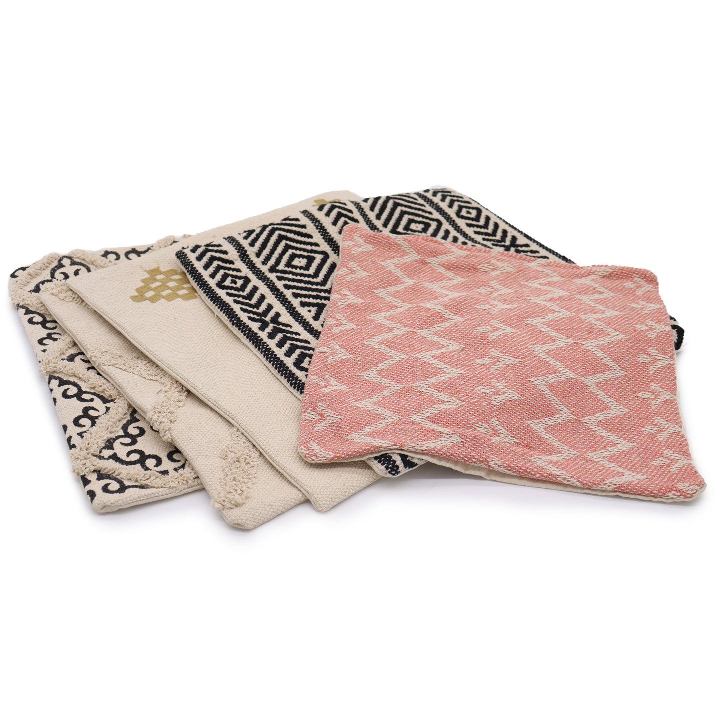 Classic Cushion Cover - Criss-Cross Black