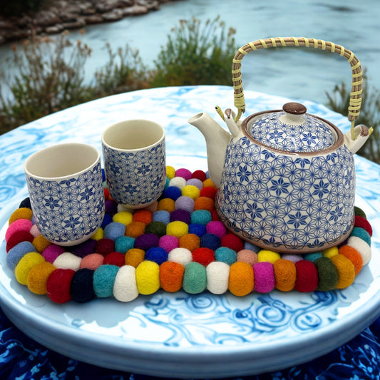 Herbal Teapot Set - Blue Star