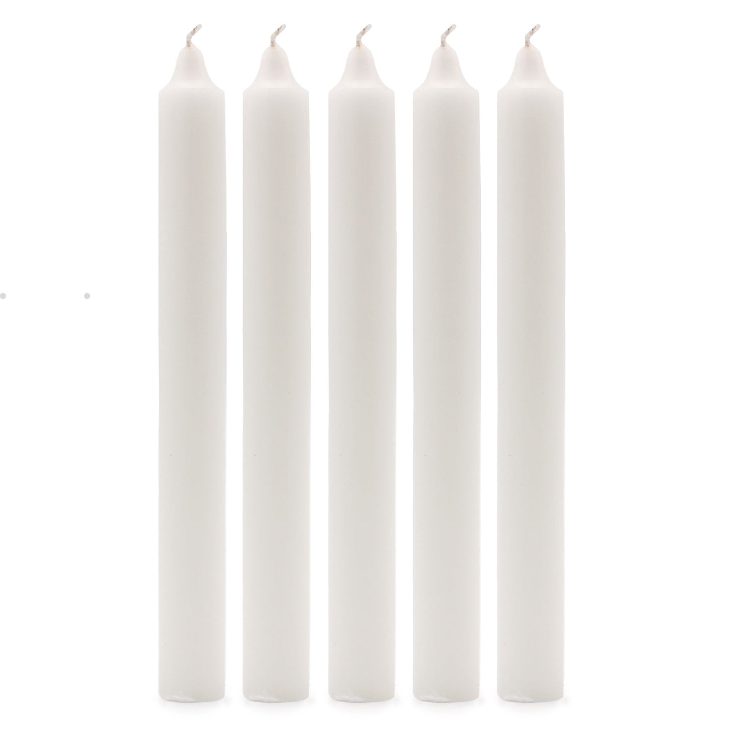 Solid Colour Dinner Candles - Rustic White