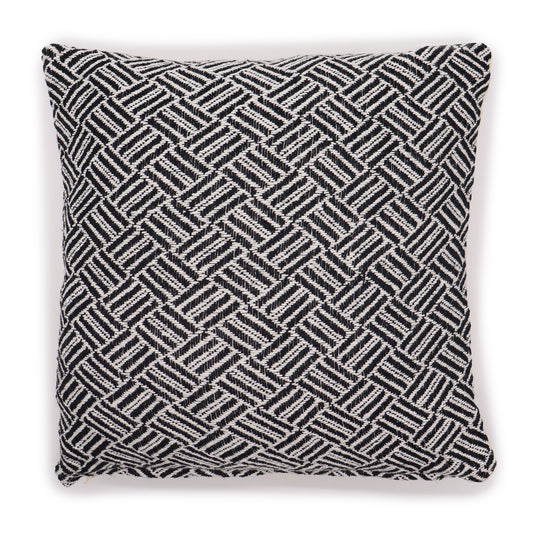 Classic Cushion Cover - Criss-Cross Black