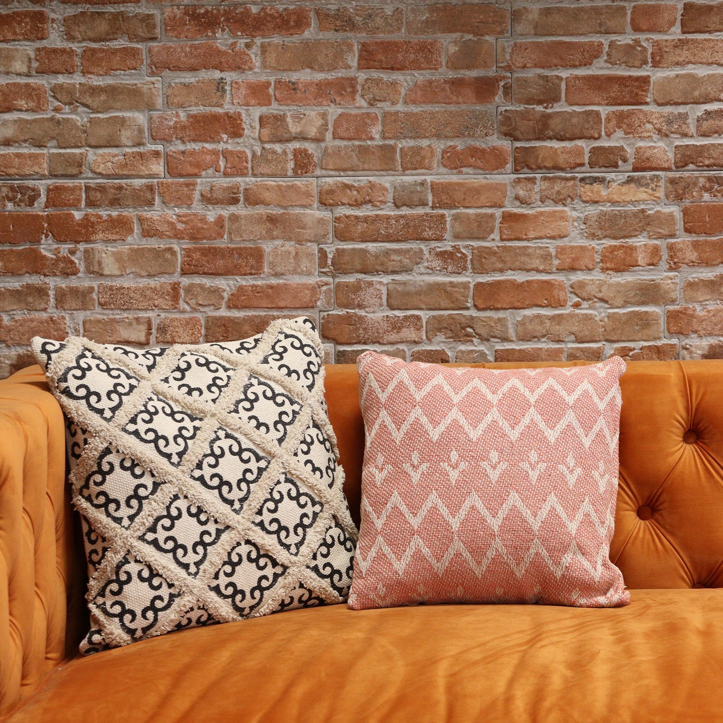 Classic Cushion Cover - Lux Criss-Cross & Print