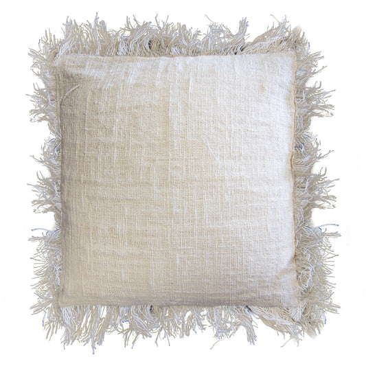 Linen Cushion Cover with fringe Size 60x60cm
